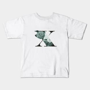 Flower Alphabet X Kids T-Shirt